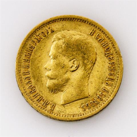 Russland/GOLD - 10 Rubel 1899 r, St. Petersburg, Nikolaus II.,