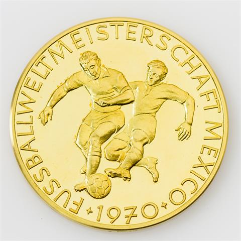 Fussball / GOLD - Fussball WM 1970, ca. 70 Gramm