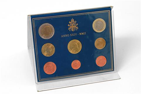 Vatikan - KMS 2002 mit 8 Münzen,