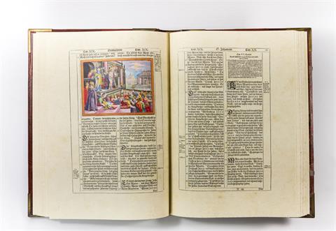 Faksimile-Ausgabe der BIBLIA 1630, Kupferbibel Matthäus Merians des Coron-Verlags Stuttgart,