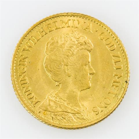 Niederlande/GOLD - 10 Gulden 1913, Königin Wilhelmina,