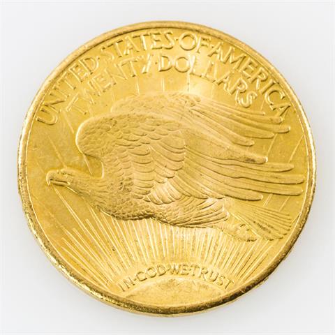 USA/GOLD - 20 Dollars 1927, Liberty Statue,