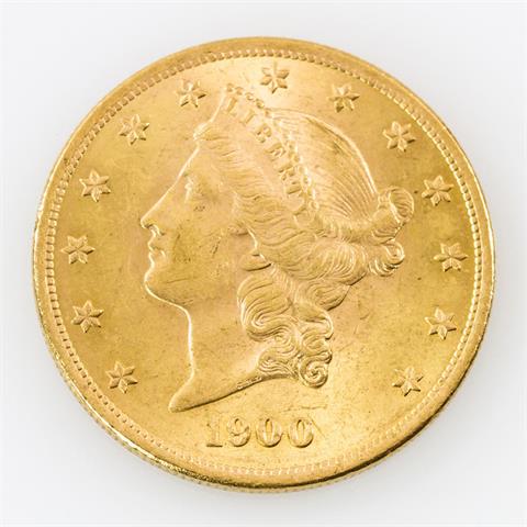 USA/GOLD - 20 Dollars 1900, Liberty Head,