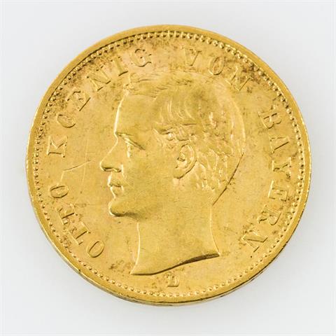 Bayern/GOLD - 20 Mark 1905 D, Otto,