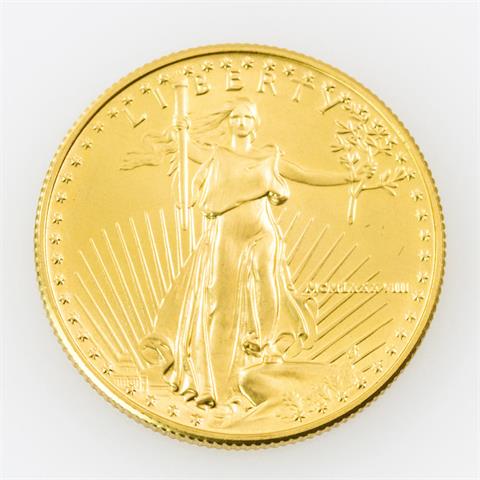 USA/GOLD - 1/2 Unze American Eagle, 25 Dollars,