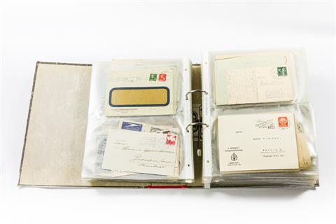 Ganzer Ordner voller Postkarten, Briefen, zum Teil III. Reich
