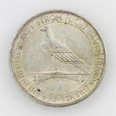 Weimarer Republik - 3 Reichsmark 1930 F, Rheinland-Räumung,