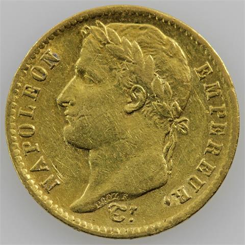Frankreich/GOLD - 20 Francs 1812 A, Napoleon I.,