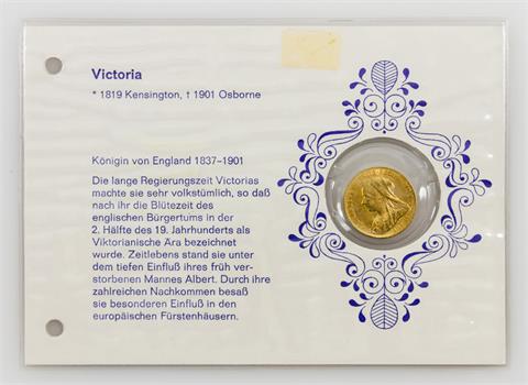 Großbritannien/GOLD - 1 Sovereign 1900, Victoria,