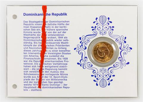 Dominikanische Republik/GOLD - 30 Pesos 1974,