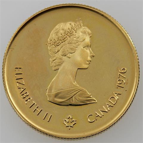 Kanada - 100 Dollars Olympische Spiele 1976, GOLD,