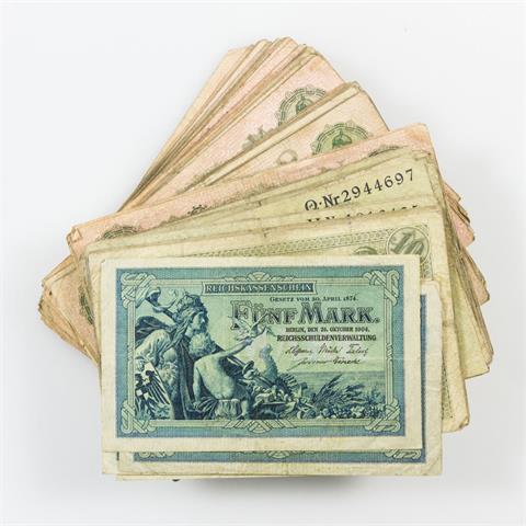 Banknoten - Deutsches Reich, 1 ganzes Bündel,