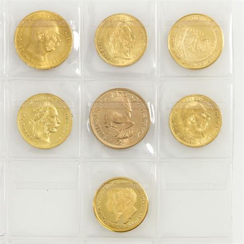 GOLD - 7 Medaillen und Münzen,