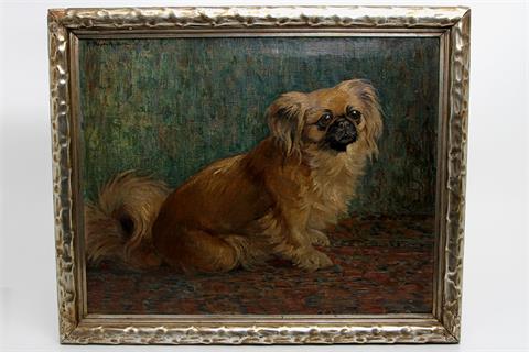 SCHEBEK, FERDINAND (1875-1949) 'Porträt eines Hundes'.