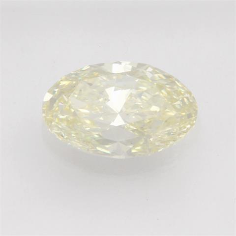 1 loser ovalfac. Diam. 0,93ct LIGHT YELLOW NATURAL COLOUR (lt. Expertise).