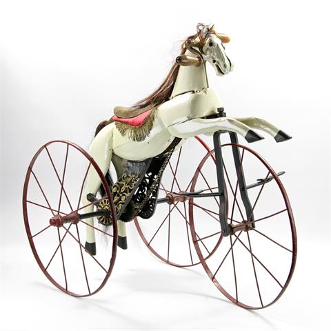 Seltenes Dreirad-Pferd "Cheval mécanique", FRANKREICH, um 1870,