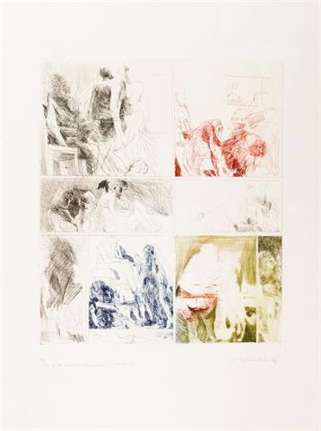 HRDLICKA, ALFRED (1928-2009) 'Roll over Mondrian' (Der Hund), 1966.