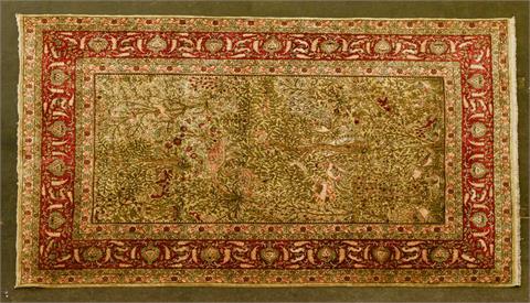 Orientteppich aus Seide. HEREKE/TÜRKEI, 20. Jh., ca. 222x146 cm