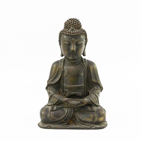 Buddha aus Bronze. CHINA, wohl 18./19. Jh.