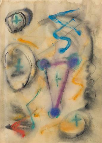 RING, THOMAS (1892-1983): Ohne Titel (abstrakte Komposition),1961,