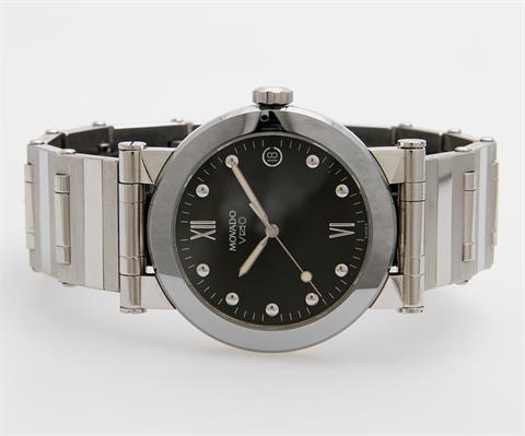 MOVADO Armbanduhr "Vizio". Edelstahl. D: ca. 34mm (ohne Krone).