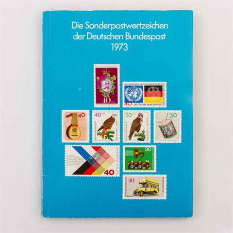 BRD - Das seltene Jahrbuch 1973.Ecken bestoßen. Echtheit wird durch beiliegendes Schreiben