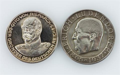 Medaillen - Erich Ludendorff von Bleeker 1937, dazu