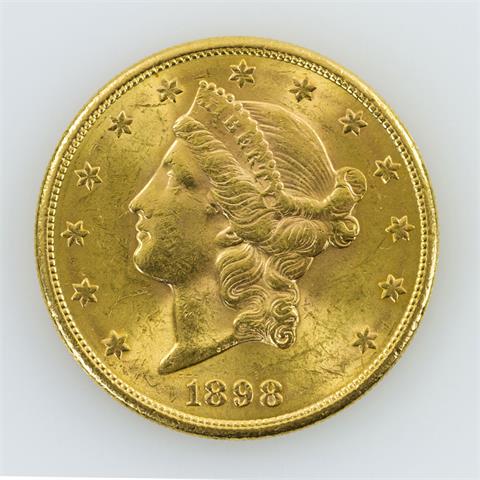 USA - 20 Dollar 1898/S, Liberty,