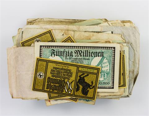Banknoten Dt. Reich - ca. 10 cm hohes Bündel