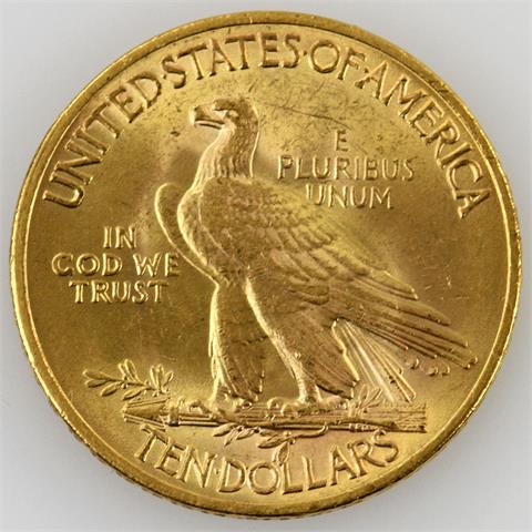 USA - 10 Dollars, Indian Head, 1932,