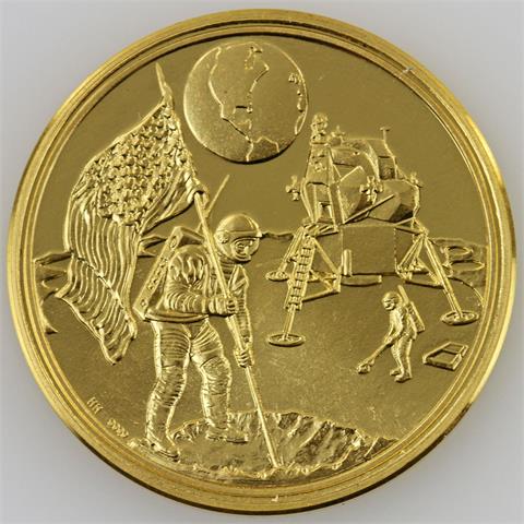 Mondlandung - Goldmedaille, 29,8 Gramm,