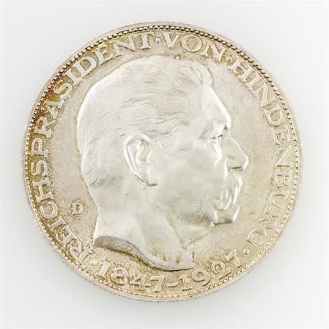Silbermedaille 1927 v. Goetz (Bayer. Hauptmünzamt) auf den 80. Geburtstag