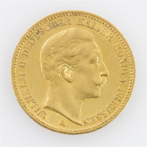 Preussen/GOLD - 20 Mark 1902 A, Wilhelm II.,
