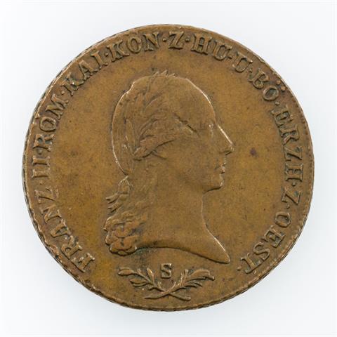 Habsburg - 6 Kreuzer Franz II, 1800/S,