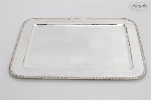 BRUCKMANN handgearbeitetes Tablett, 925 Silber, 20. Jhd.