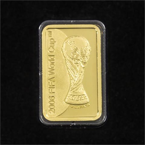 GOLDBARREN, 5 Gramm - FIFA WM von 2006, limitierte Auflage,