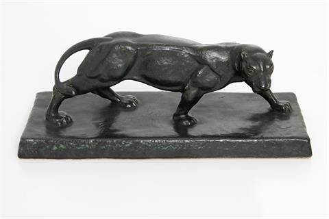 ART DÉCO Tierplastik 'Panther', um 1930.