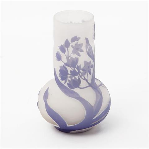 Bez. GALLÉ Vase, Glas, 1.H. 20.Jh.