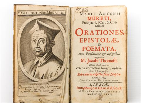 Historisches Buch, 17.Jh. - Marcus Antonius Muretus, Orationes, epistolae & poemata, cum praefatione et insignibus augmentis M.