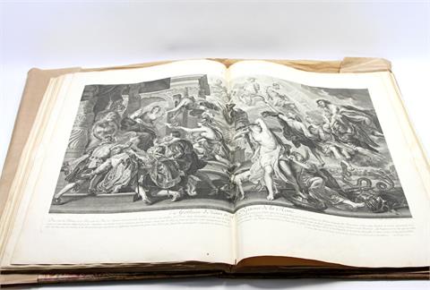 Grosses Mappenwerk 'La Gallerie du Palais Luxembourg', Paris 1710, mit ca. 25 großformatigen Kupferstichen