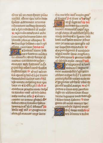 CARANDOLET, ETIENNE(?) Manuskript aus einem Breviarium, wohl 15.Jh.,