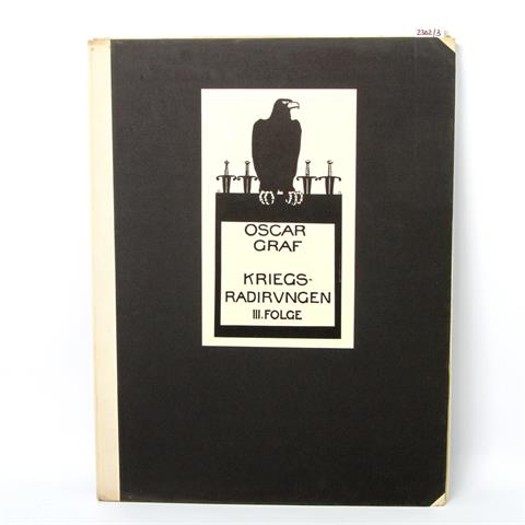 GRAF, OSKAR (1870-1957): Mappenwerk (unvollständig) "Kriegsradierungen, III. Folge", 1917/18,