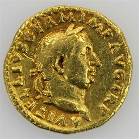 Antike/wohl Becker-Fälschung in GOLD, 19.Jh. - 1 Aureus, röm. Kaiser Aulus Vitellius, 1.Jh.n.Chr.,