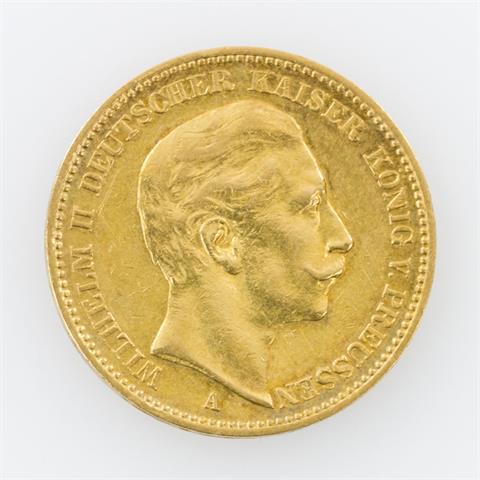 Preussen/GOLD - 20 Mark 1901/A, Wilhelm II.,