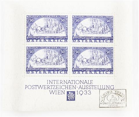 Österreich - 1933, WIPA Block, gestempelt,