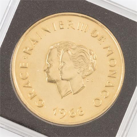 Selten! Monaco/GOLD - 200 Francs 1966,