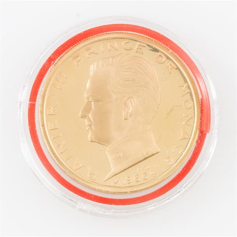 Selten! Monaco/GOLD - 5 Francs 1966,