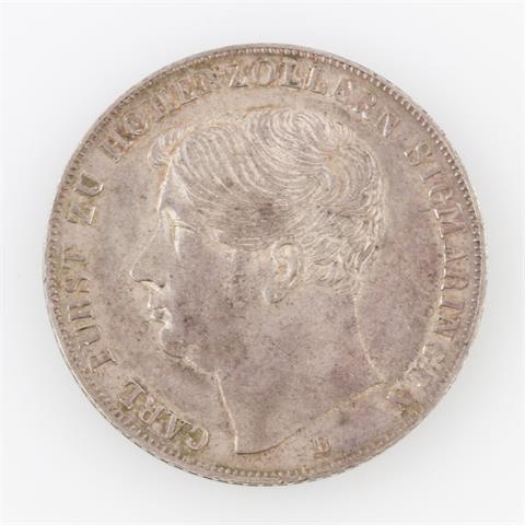 Hohenzollern-Sigmaringen/Fürst Carl - 2 Gulden 1848/D,