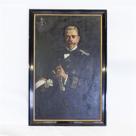 GOETZE, OTTO, 1899: Porträt des Korvettenkapitäns a. D. Fritz Constantin Carl Freiherrn von Malapert gen. von Neufville.