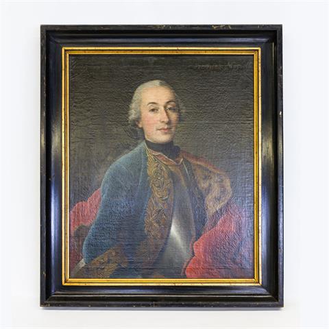 UNBEKANNTER PORTRÄTMALER um 1754. Peter Fridrich de Neufville